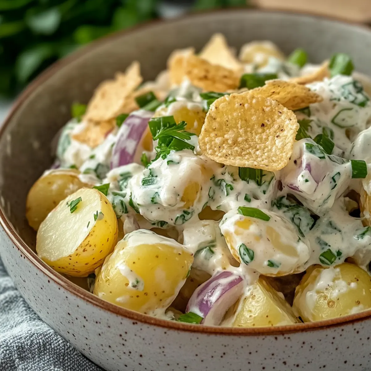 Sour Cream and Onion Potato Salad