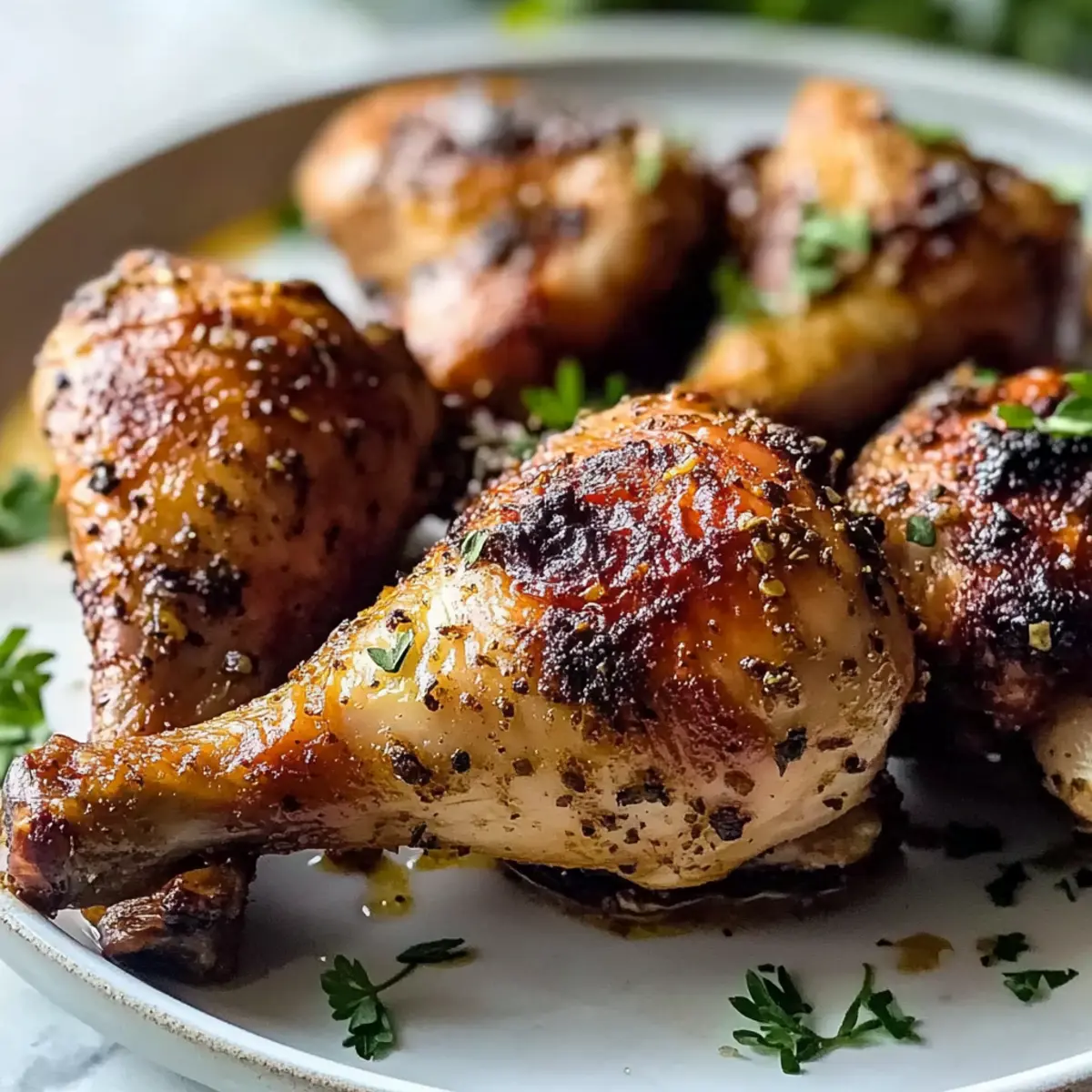 Homemade Oven Baked Chicken Legs