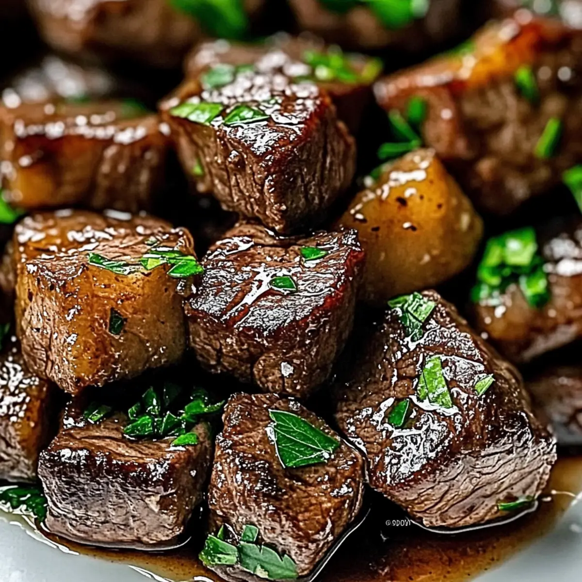 Sizzling Garlic Butter Steak Bites
