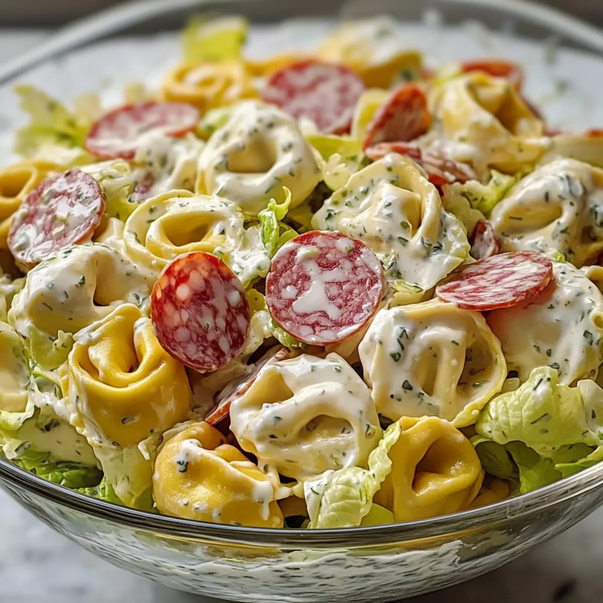 Italian Grinder Tortellini Salad