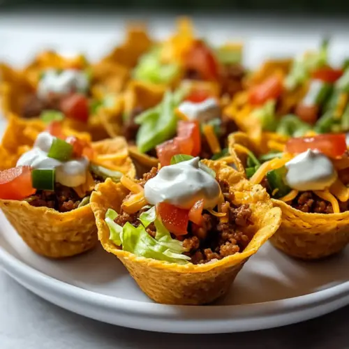 Delicious Walking Taco Cups