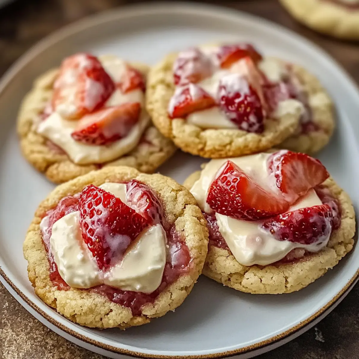 Strawberry Cheesecake Cookies Bliss