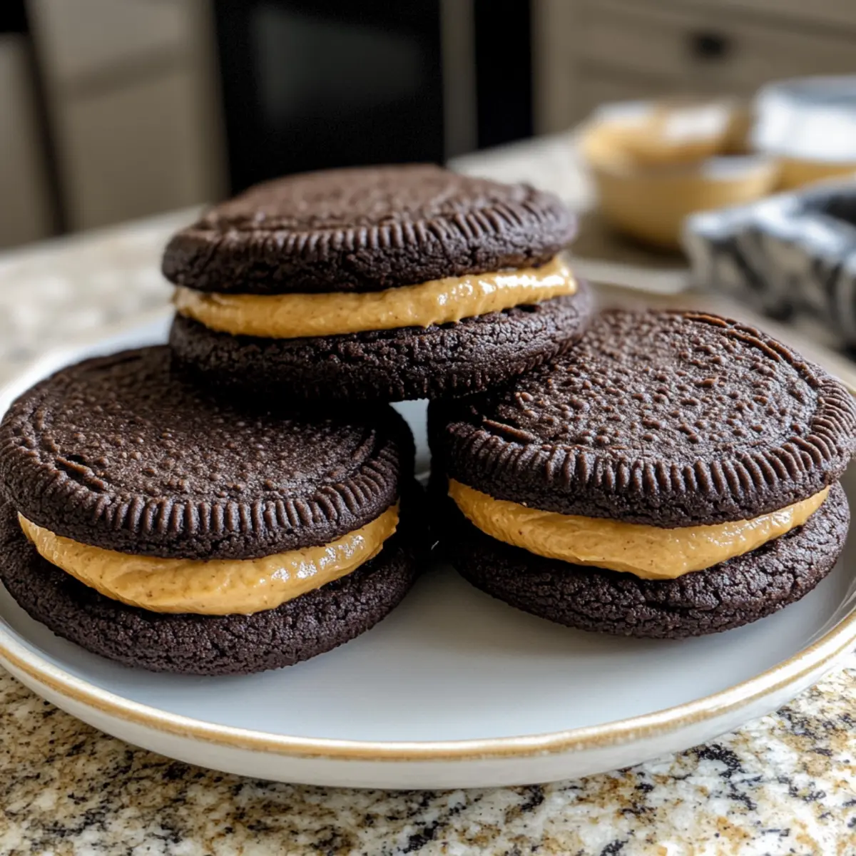 Homemade Peanut Butter Oreos