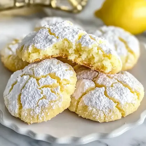 Lemon Crinkle Cookies