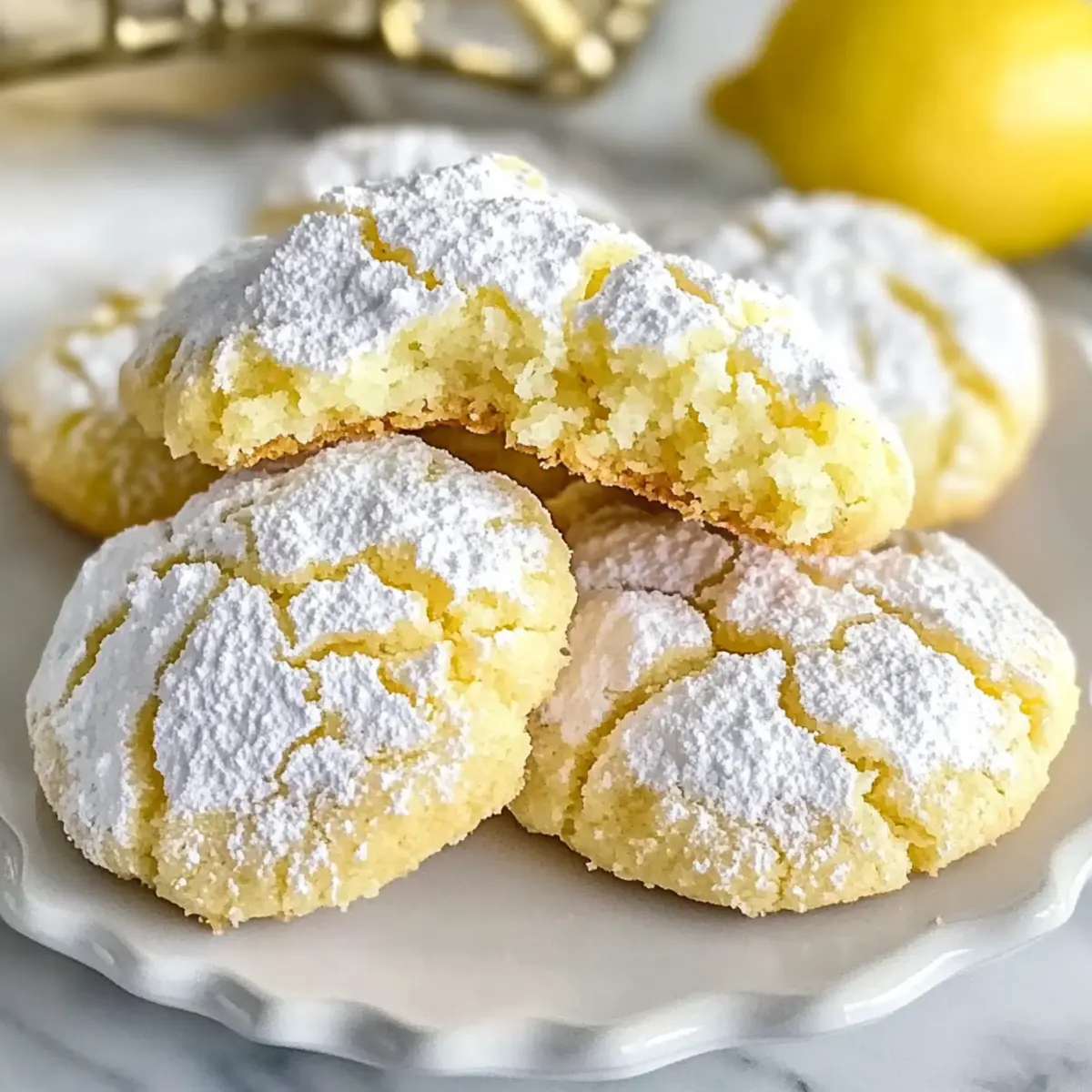 Lemon Crinkle Cookies