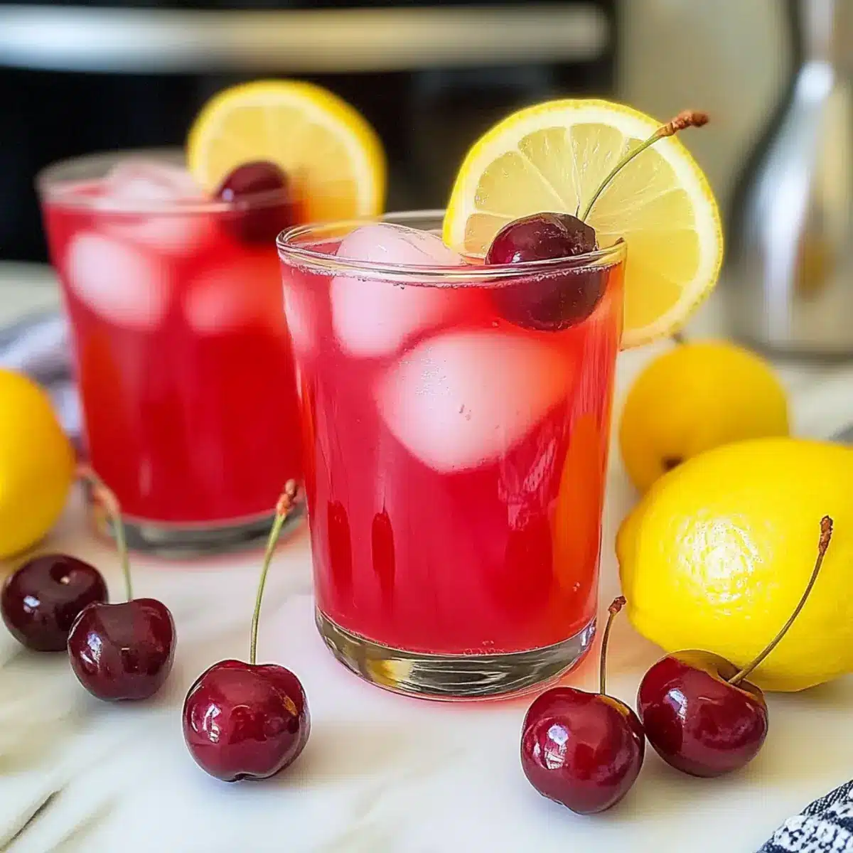 Homemade Cherry Lemonade