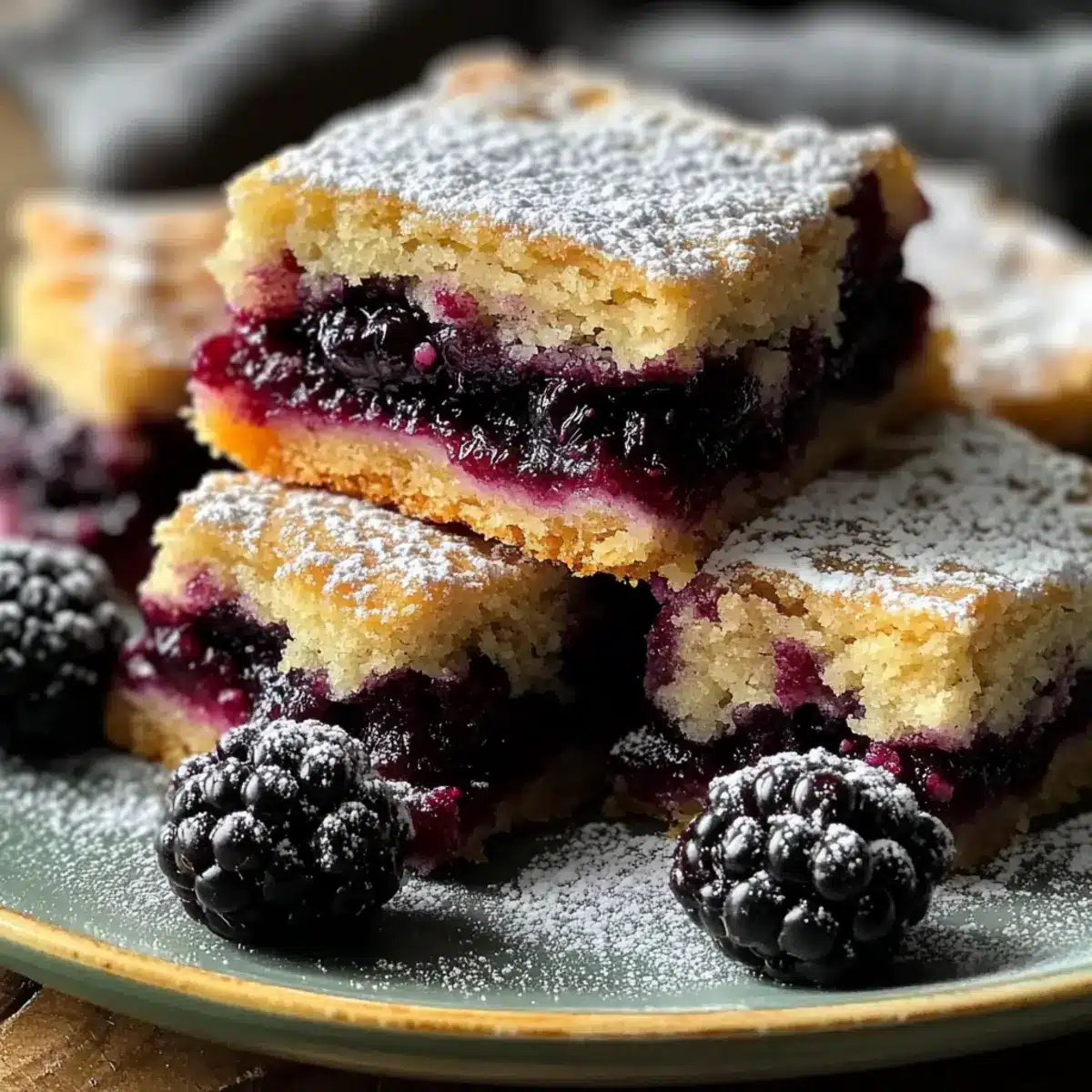 Blackberry Shortbread Wedges