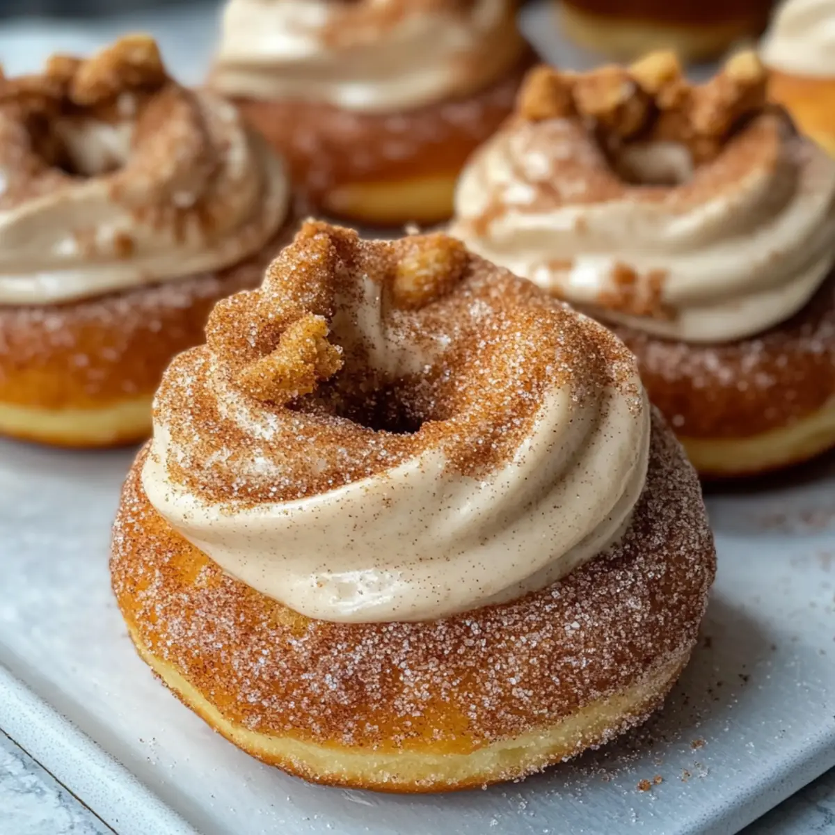 Pumpkin Spice Cheesecake Doughnuts