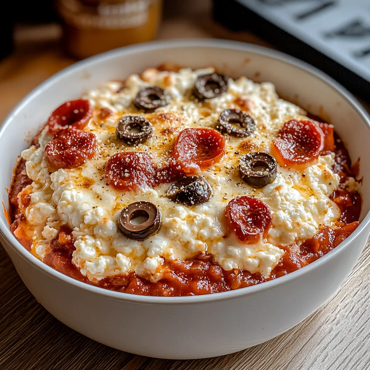 Cottage Cheese Pizza Bowl