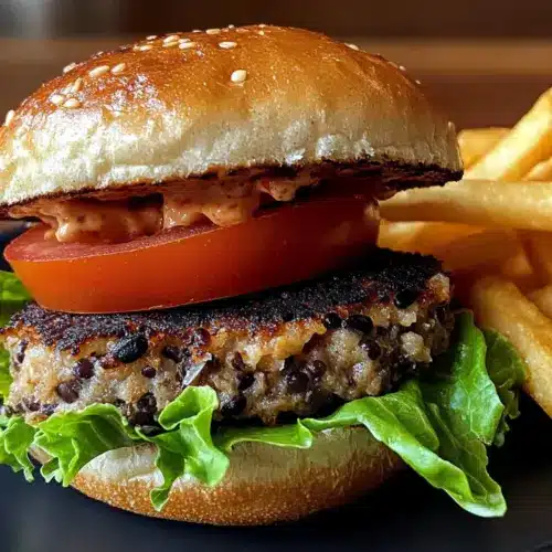 Vegan Black Bean & Farro Burger