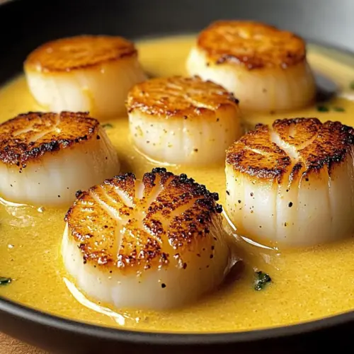 Cajun Scallops in Creamy Mustard Sauce