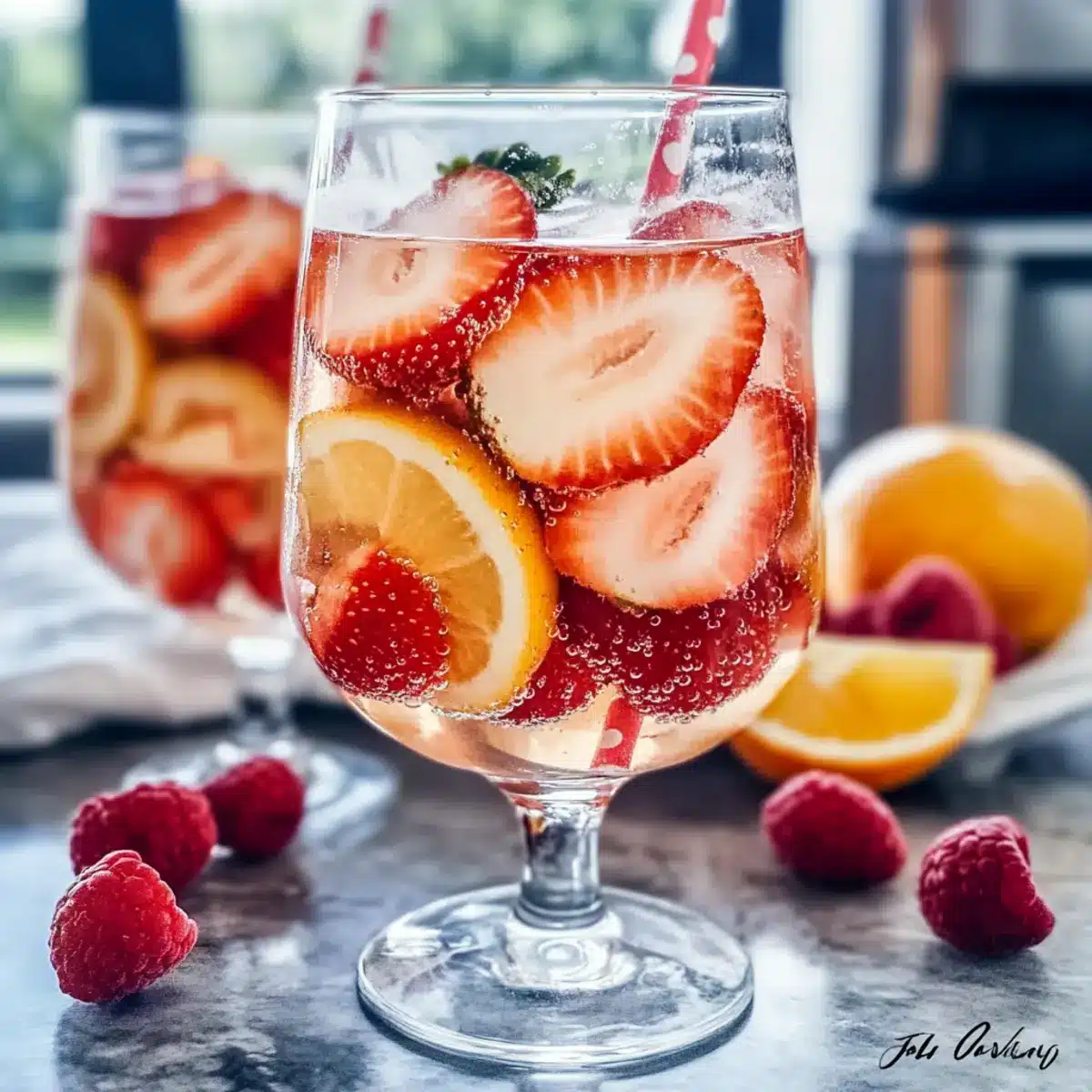 Refreshing Strawberry Sangria
