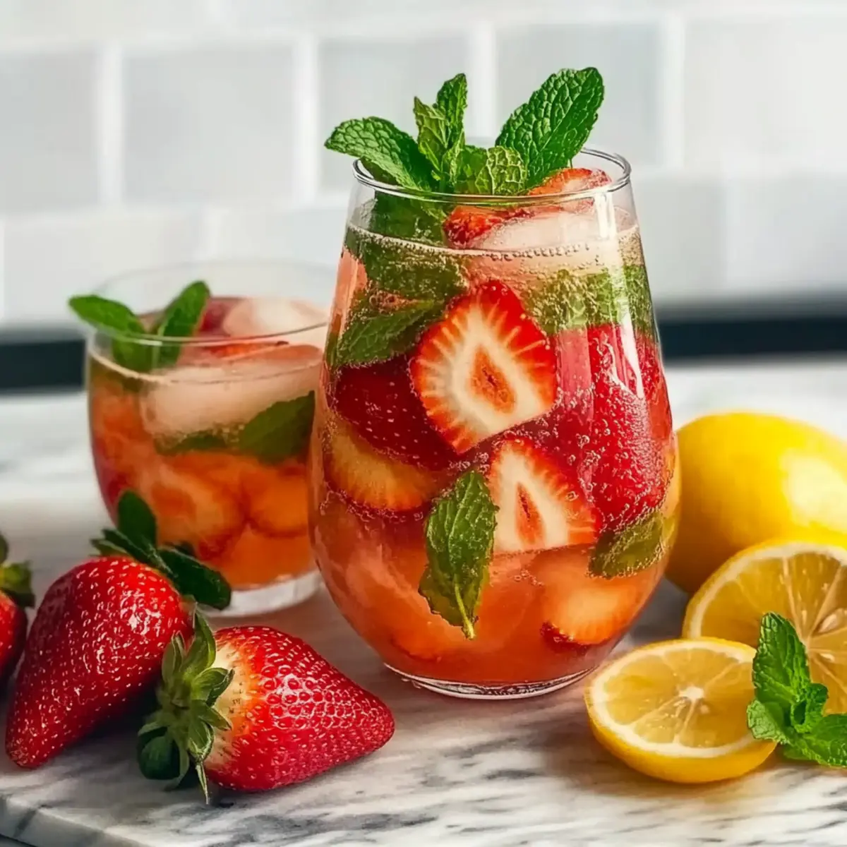 Strawberry Mint Sangria