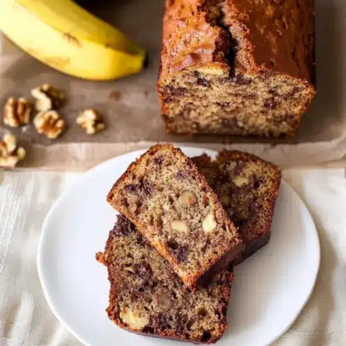 Chocolate Chip Walnut Banana Bread