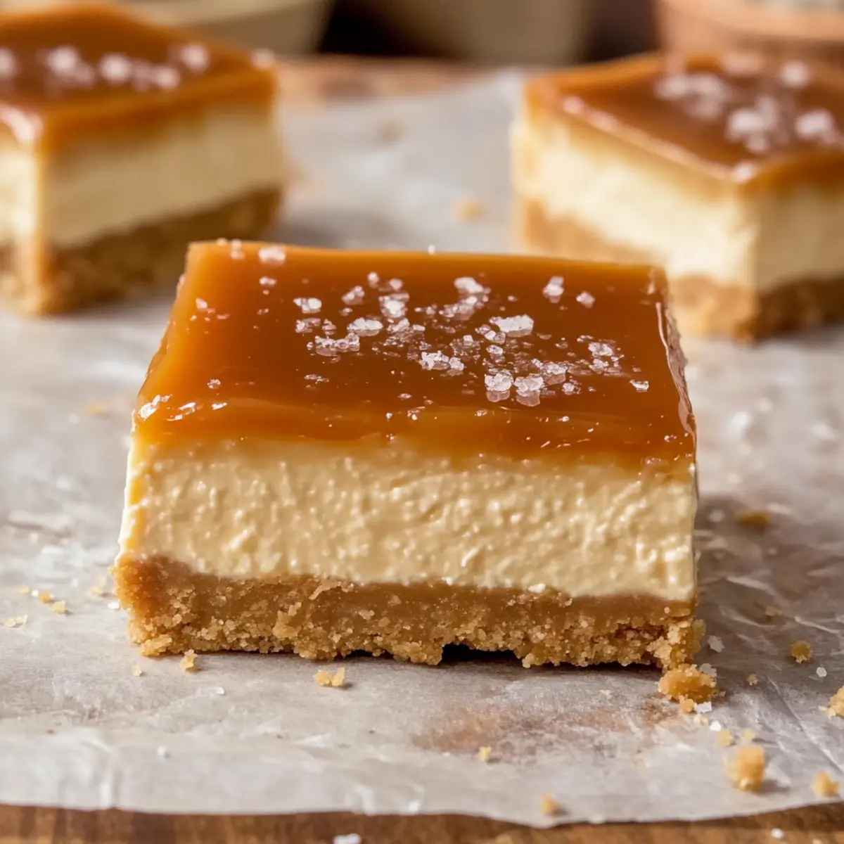 Salted Caramel Cheesecake Bars