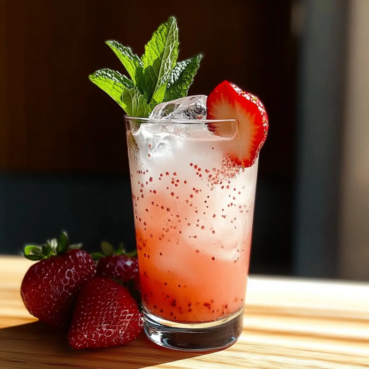 Strawberry Mint Lemonade