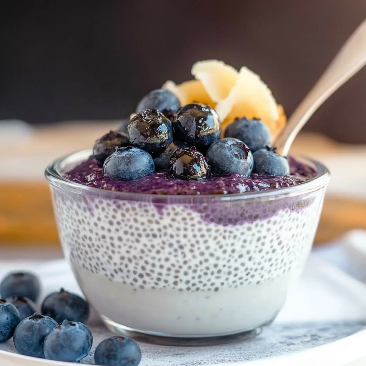 Blueberry Coconut Chia Pudding