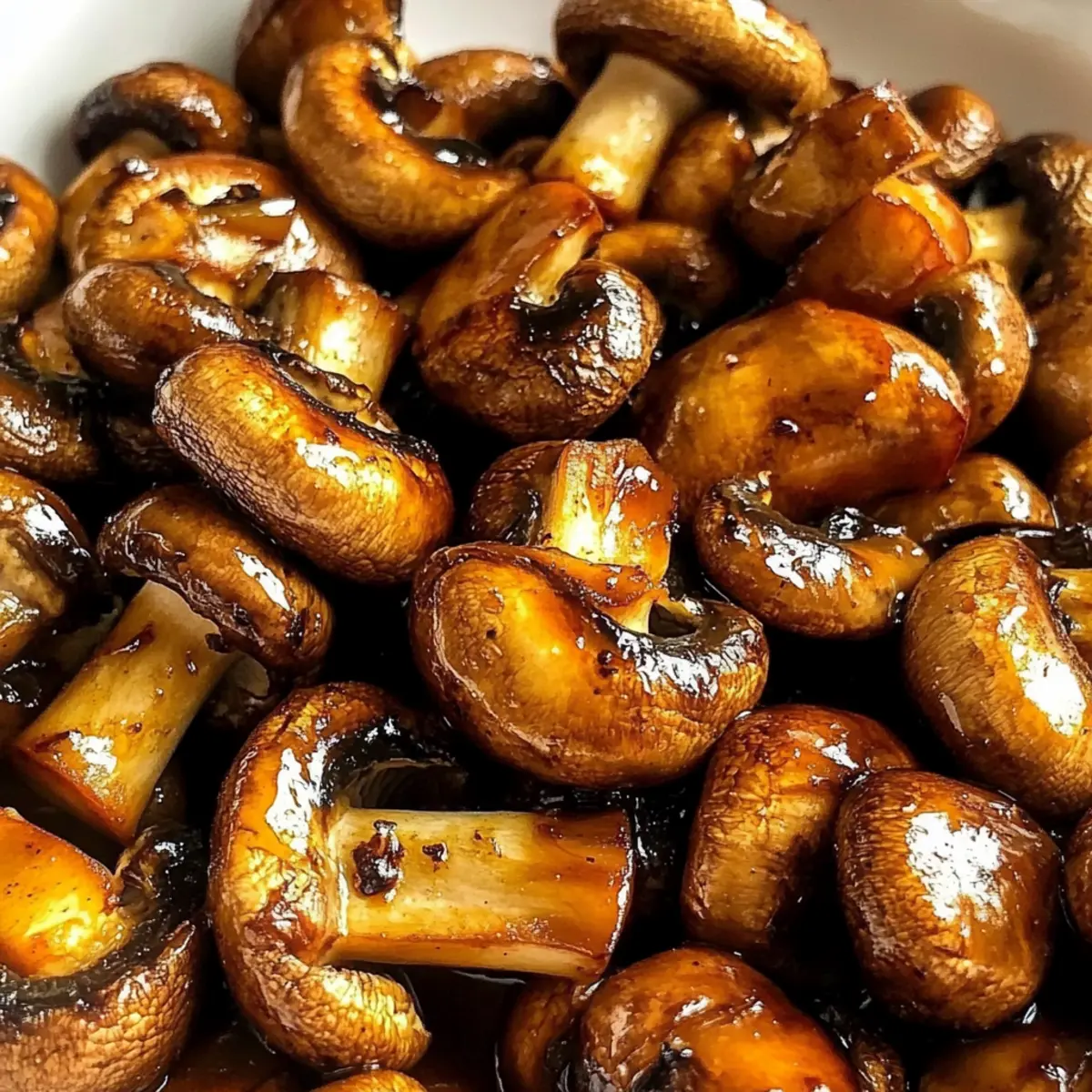 Balsamic Roasted Garlic Mushrooms